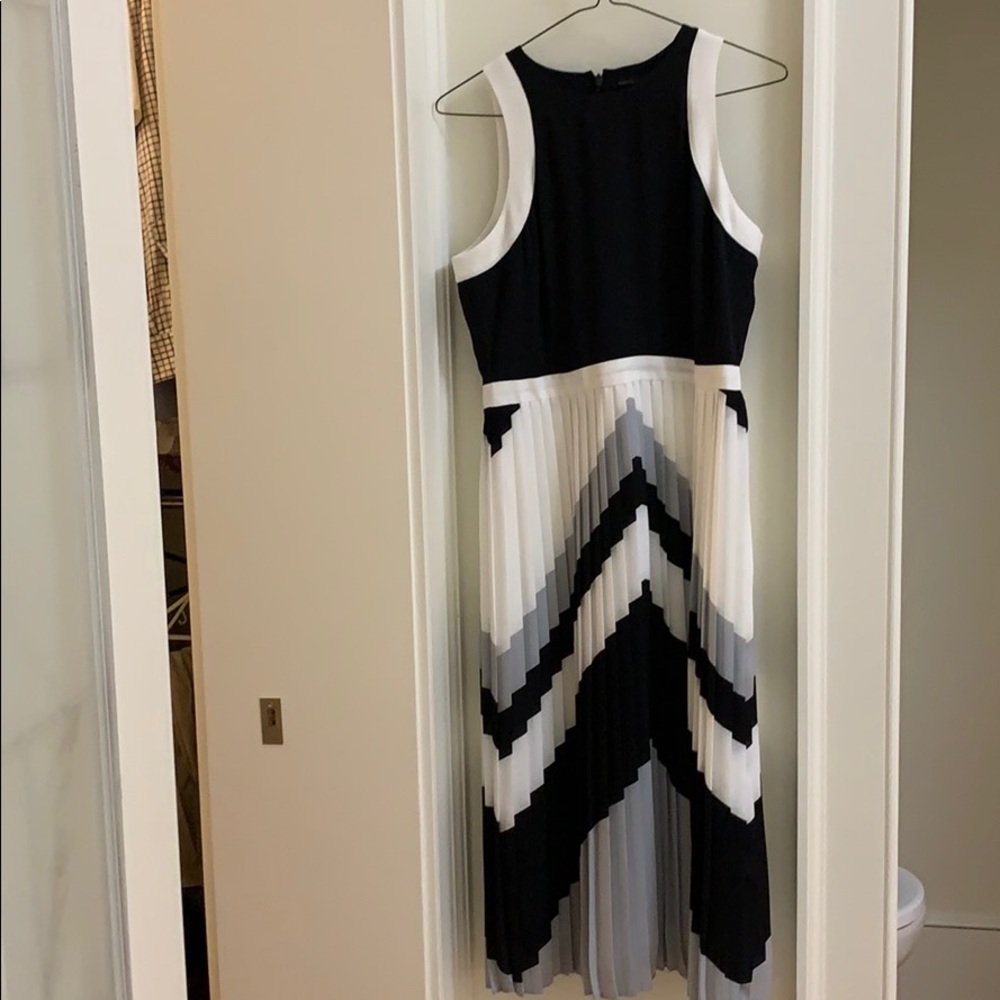 Black and white maxi dress from banana republic
